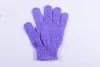 Exfoliating Gloves Skin Body Bath Shower Loofah Nylon Mittens Scrub Massage Spa Bath Finger Gloves free shipping