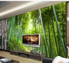 3d wallpapers beautiful scenery wallpapers Bamboo wallpapers forest trail mural living room background wall