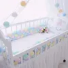 Baby Bed Protector Bumper Born 4 Twist Pure Cotton Weave Swot Not Crib Decor Ball Protector Infant Room Bed Liber Decoration 240422