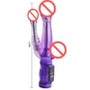 Dubbel penetrationsleksak vibrerande dildo 6 -läge vibradores femininos g vibratorer Dual Motor Anal Dildo Vibrator Sex Products 4566971