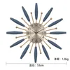 Настенные часы простые тихие часы современный дизайн освещен минималистским металлическим металлическим оротологии да Парет Дом yy60WC1