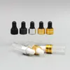 1ml 2ml 3ml Portable clear Aromatherapy Esstenial Oil Bottle with Glass Eye Dropper Mini Empty Dropper Bottle F1904