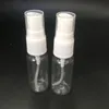 2000 pcs lote claro Pet Plástico Spray Garrafa 10ml Maquiagem Frascos de Perfume Recarregável Recipiente Cosmético Vazio com Pulverizador Branco