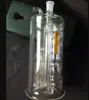 La nouvelle bouteille d'eau en verre BBK Bongs en verre en gros Brûleur à mazout Pipes Rigs Smoking Free