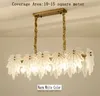 Nieuw Opknoping Licht Armatuur Helder Glas Canada Maple Blad Hanglampen Gold Plating Frame E14 LED Kroonluchters Modern Versier