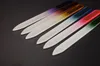 Crystal Glass Nail Files Slitstark Crystal File Nail Buffer NailCare Nail Art Tool för Manicure UV Polish Tool 140X12x3mm DHL Gratis
