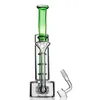 9,8 polegadas Único de vidro heady hookah Dab Rigs RECYLER TYPE com bacia de articulação de 14 mm