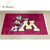 NCAA Minnesota Golden Gophers Flagga 3*5ft (90cm*150cm) Polyesterflagga Bannerdekoration flygande hem trädgårdsflagga Festliga presenter