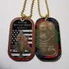 God Dog Tag Pendant Necklace Challenge Coin Badge의 전체 갑옷을 입으십시오.