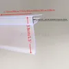 Advertising Display Plastic PVC Shelf Data Strips Clip-On Mechandise Price Talker Sign Label Card Holder Strip for Supermarket Rack 100pcs