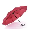 Ombrello automatico antivento da uomo nero compatto ampio apertura automatica chiusura ombrelli leggeri attrezzatura da pioggia nero rosso blu caffè