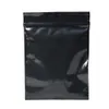 Pochette de rangement pour emballage cadeau d'épicerie à fermeture à glissière au détail 45 cm Mini sac à fermeture éclair noir refermable 500pcslot emballage en plastique auto-scellant4297358