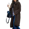 Women Long Plush Coats Winter Fleece Lapel Neck Coat Fashion Wool Cardigan Coats Casual Solid Color Women Outerwear GGA25331500795