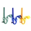 Gebogenes Glas-Ölbrenner-Rohr, 30 mm, Kugel-Bubbler, Rauchrohrstärke, Pyrex-Balancer-Glasrohr