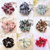 50 adet Çiçek Flamingo Katı Balıksırtı Tasarım Kadınlar Saç Kravat Accesorios Scrunchie At Kuyruğu Saç Tutucu Halat toka temel Saç bandı C5909