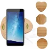 Bambu Ahşap Kablosuz Şarj Cihazı Pad Qi Hızlı Şarj Dock için İPhone 14 13 Pro Max 12 11 Samsung Perakende Paketi İzeso7342610