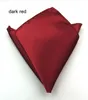 Solider Color Hanky ​​Hanky ​​Business Square Pocket Clankkerchief Wedding Groom Kerchief Fress Association Gift New