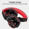 Auscultadores sem fios Bluetooth Headset dobrável auscultadores ajustáveis ​​fones de ouvido com microfone para telefone celular Suporte TF FM