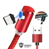 L Form USB-kabelladdare 3 i 1 Magnetisk laddningskabel Tyep C-tråd 360 graders armbågsledning för mobiltelefon Noey