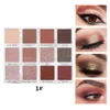 Qiaoyan Ziemia Kolor Eyeshadow Palette Pigmentowane Wodoodporne Długotrwałe 12 kolorów Shimmer Matte Eye Shadow Highlighter Makeup proszkowy