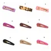 Hår BB Clip Snap Barrettes Tillbehör Acrylic Hårnål Kvinnor Tjejer ättiksyra Leopard Rektangel Glänsande Hårgrip 20st FJ901