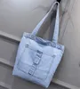 Stuff Sacks Women Denim Jean Art Shopping Mummy Single Blues Totes Bags