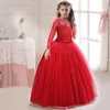 Blumenmädchen-Spitzenblumenkleider Lila Prinzessin Mädchen Ballkleid Hochzeitskleid Geburtstagsfeier Erstkommunionkleid D129209023