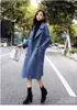 Casaco de lã de alta qualidade feminino 2019 outono inverno novo elegante casacos populares casacos de lã de peito duplo mulheres casacos longos