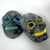 Skull świecąca maska ​​kostium LED Maska imprezowa do horroru Cosplay El Wire Halloween Masks Halloween Party Materpies RRA2126