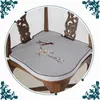 Drobna haftowa śliwka Blossom Poduszka Trygon krzesło anty-poślizgowe nieregularne podkładki siedziska chińskie bawełniane poduszki lniane siedzenia 8215045