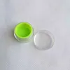 5ml Silicone Acrylic Jars Smoking Accessories Tool Round Deep Plastic Wax Oil case Container For Hookahs Water Bong Bubbler9476858