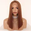 Natural Soft Short Straight Bob Black Brown Blonde Color Synthetic Lace Front Wig Glueless Heat Resistant Fiber Human Hair Wigs Black Women