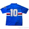 90 91 Sampdoria Mancini Retro Koszulki z krótkim rękawem w stylu rocznika 1990 1991 Koszulki piłkarskie Willi Italia Calcio Maglii Camiseta