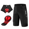 Wosawe Heren Fietsbroek Buitensporten Loose-Fit 3D Gewatteerde Fiets Downhill Mtb Shorts Motocross Riding272f