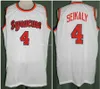 Syracuse Turuncu Koleji 4 Rony Seikaly Beyaz Retro Klasik Basketbol Jersey Erkek Dikişli Özel Numarası ve Ad Oyunları