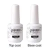 Verntion Top och Base Coat Transparent Nail Gel Polish Ingen klibbig gel akryllim nagellack som inte är rengöringsbas för primer