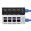 Draagbare Micro USB HUB 3.0 Super Speed ​​5Gbps 4 Ports Mini USB 3.0 Hub met Separete Switch Computer Cable USB Splitter-adapter