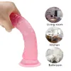 HWOK Jelly Skin Realistic Penis Suction Cup Huge Big Dildo Artificial Female Masturbator Adult Erotic Sex Toys Women Massager Y200410