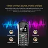 غير مقفلة مصغرة سيارة الهواتف المحمولة بلوتوث mp3 تغيير صوت GSM المزدوج بطاقة SIM الهاتف المحمول المحمول BT المسجل جيب الكرتون الاطفال الهاتف