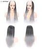 Clip Hairpiece 26 inch Hair Extensions Black Blonde Ombre Color Lange Clip 14 Kleuren Echt natuurlijk Dikke rechte synthetische