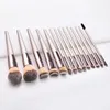 Premium 14pcs Brush Set Kabuki Makeup Brushes Eyeshadow Powder Blending Contour Foundation Brush Eyebrow Eyelash Beauty Cosmetics Brushes