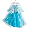Girls Snow Queen Princess Dress-up Cosplay Costume Make-up Party Princess Rapunzel Lace Dress 10 Style DHL Ship PX-D05