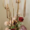 Metalen Kandelaar Kandelaars Acryl Bruiloft Tafel Centerpieces Bloem Stand Kaarshouder Kandelaar Voor Thuis Decor307Y