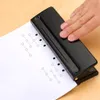 6-Hole Standard Paper Punch Adjustable Hole Punch Loose Leaf Notebook Diary Manual Puncher Handmade Hole Binding Supplies