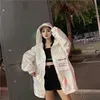 Veste coupe-vent Harajuku Riverdale, manteau ample, tunique holographique d'automne pour femmes, veste de base, vêtements de protection solaire, 2019