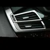 Car-styling klistermärken Inredning Dashboard sida Luftutloppsram Luftkonditionering Ventilage Trim 3D för BMW X5 X6 E70 E71 F15 F16