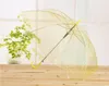 Transparent and Frosted Transparent Umbrella Straight Automatic Umbrella Colorful Long-Handle Umbrella Customized Log 25pcs