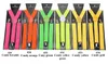 Vuxna hängslen för kvinnor och män X-Back 1" bred justerbar solid rak klämma hängslen för byxor 37 col.