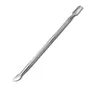 2 i 1 Nail Art Tools Rostfritt stål Essential Cuticle 2 Way Spoon Pusher Manicure Cuticle Pushers 500pcs