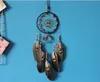 DreamCatcher Wind Chimes Handmade Nordic Dream Catcher Sieć z piórami Koraliki Wiszące Wiszące Dreamcatcher Craft Gift Home Decoration